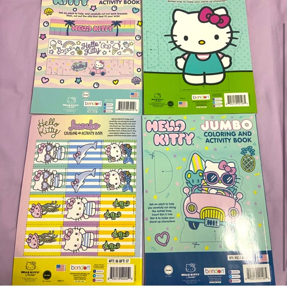 Hello Kitty Coloring Book Bundle (4) NWT - Picture 3 of 3